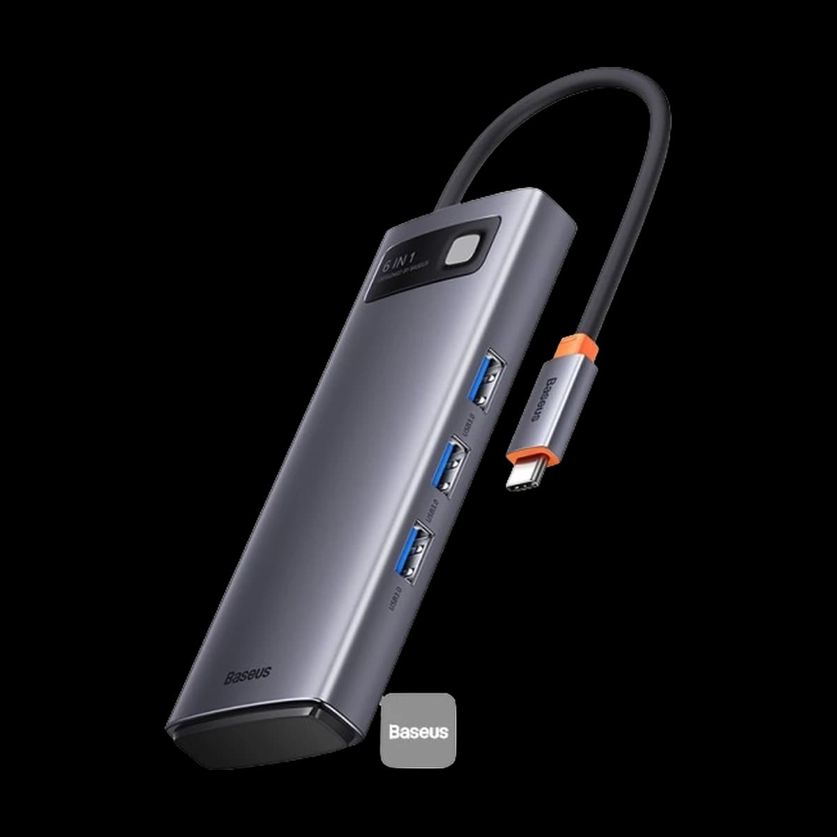 USB-хаб Baseus Metal Gleam 6 в 1 (Type-C) – фото 2