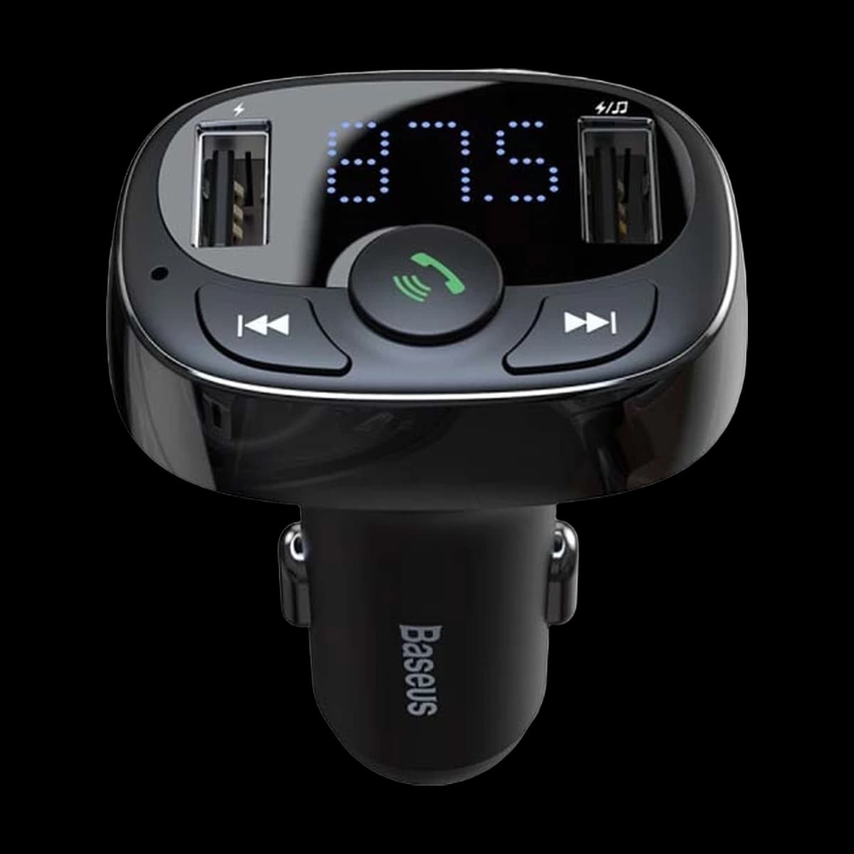 FM-трансмиттер Baseus T-Typed Bluetooth с 2× USB – фото 1